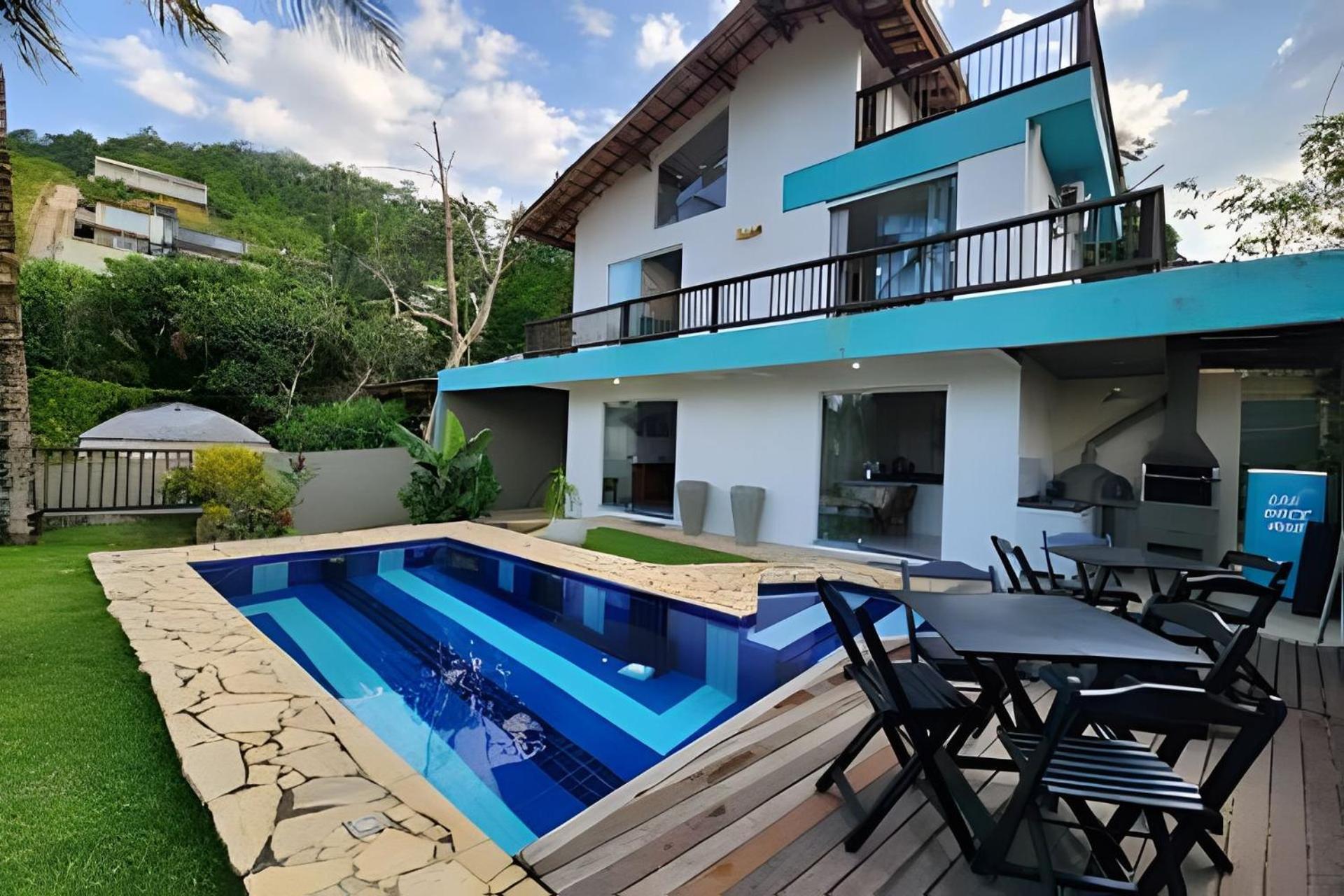 Bela Casa De 4 Suites Com Piscina E Vista - Curral Ilhabela Exterior foto